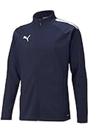 PUMA Teamliga Training Jacket Hombre, Peacoat- White, XL