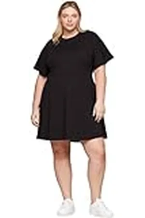 Tommy Hilfiger Vestido Camisero para Mujer Midi Dress de Manga Corta, , 46