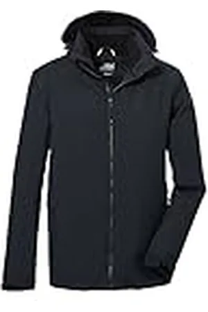 Killtec Hombre Chaqueta funcional/chaqueta de exterior con capucha desmontable KOW 22 MN JCKT, , M, 39705-000