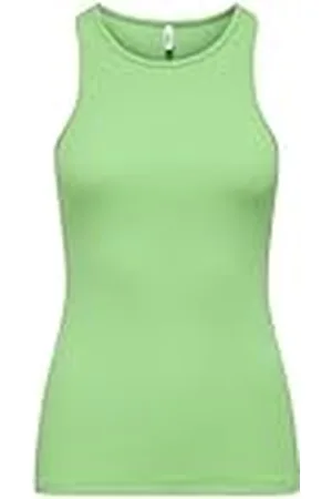 ONLY Onlkenya Rib Tank Top Jrs Noos Camiseta de Tirantes Anchos, , M para Mujer