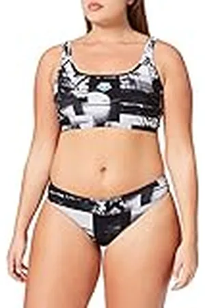 Arena W Icons Team Stripe Top Allover Two Pieces Piece Swimsuit, Womens, , Talla única