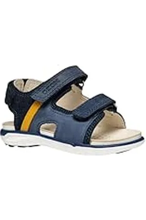 Geox B Sandal Delhi Boy A, Sandalia, Dk Navy/Dk Yellow, 26 EU