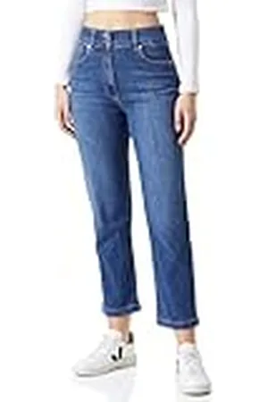 Moschino Trousers de Corte Ajustado con 5 Bolsillos Pantalones Informales, , 28 W para Mujer