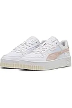 PUMA Carina Street Lux Crafted Flowers, Zapatillas Mujer, White-Rose Quartz, 40.5 EU