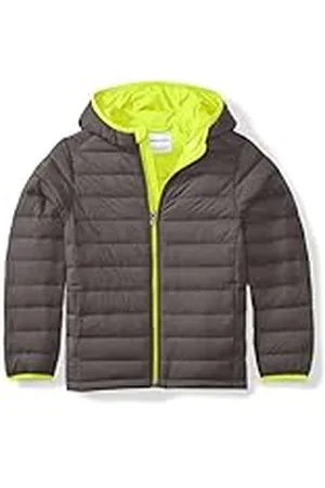 Amazon Chaqueta Acolchada con Capucha, Plegable, Ligera y Resistente a la Lluvia Niño, , 11-12 años