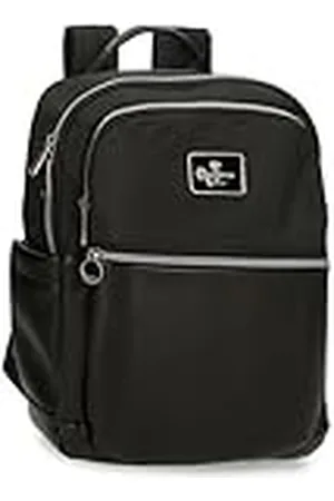 Pepe Jeans Christine Mochila para Portátil hasta 12 Pulgadas 25x36x10 cms Poliéster con Detalles en Piel Sintética 9L by Joumma Bags