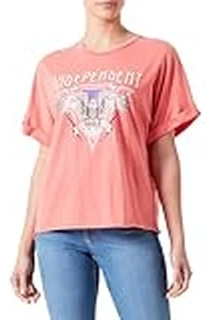 ONLY Onllucy Life S/S Wild Fold-up Topbox Jrs Camiseta, , S para Mujer