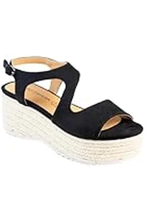 Chattawak 18hjostavnegro37, Sandalia con talón Mujer, , 37 EU