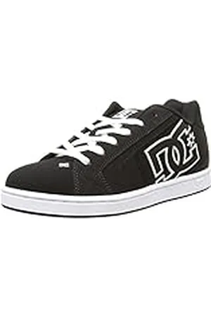 DC Comics Originals Net M - Zapatillas de deporte de cuero nobuck para hombre, Negro (Black/Black/White), 42.5 EU