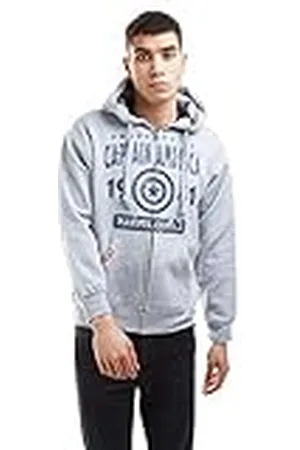Marvel Property of Zipped Hood Sudadera con Capucha, , Large (Pack de 29) para Hombre
