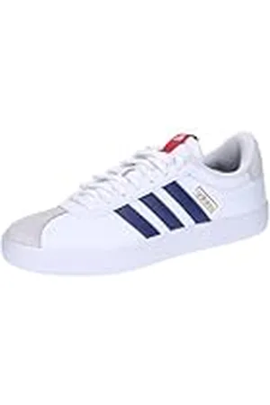 adidas VL Court, Zapatillas Hombre, Multicolor (Cloud White Dark Blue Better Scarlet), 46 EU