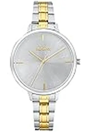 QS by s.Oliver Reloj de pulsera analógico de cuarzo para señora, con brazalete de acero inoxidable, bicolor, hermético 3 bar, se entrega en estuche de regalo