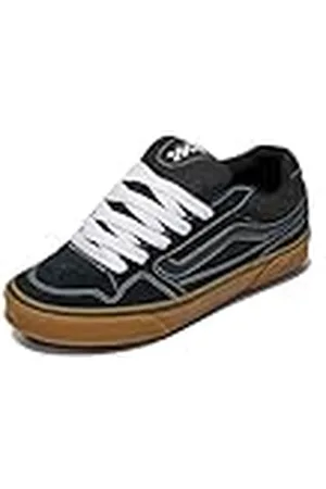Vans Caldrone, Zapatillas para Hombre, Suede Mesh Black/Gum, 48 EU