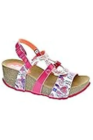 Desigual Bio9 Hearts, Heels Sandals Mujer, Blanco (White 1000), 36 EU