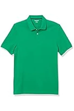 Amazon Polo de Piqué de Algodón de Ajuste Entallado Hombre, , M
