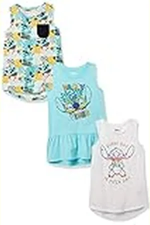 Amazon Disney | Star Wars | Frozen Camisetas Tipo Túnica sin Mangas Niña, Pack de 3, , 5 años
