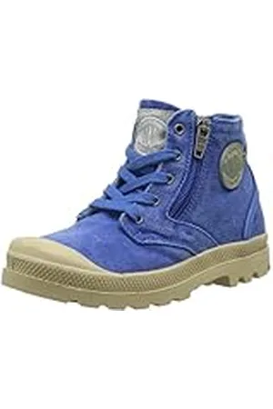 Palladium Palson Pims Cvs 72699 - Botas de Lona para Unisex-niños, Color Azul, Talla 32