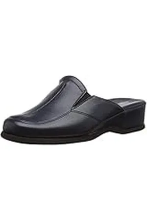 Rohde Zapatillas de casa de Cuero para Mujer, Color Azul, Talla 39