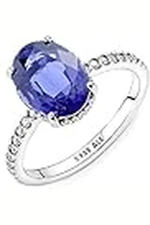 PANDORA Anillo compromiso 190056C01-56 Halo azul