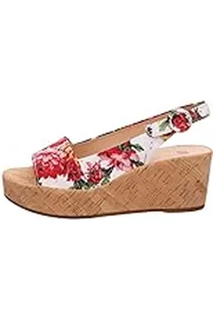 Högl Högl Seaside, Sandalias con Plataforma Mujer, Multicolor (Weiss/Multi 0299), 42.5 EU