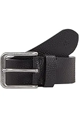 Calvin Klein Jeans Cinturón Hombre Classic Leather Belt hebilla rectangular de piel, , 135 cm