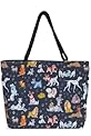 Disney Bolsa de viaje con estampado de perros: 101 dálmatas Lady Tramp Copper Dodger, Perros, Talla única