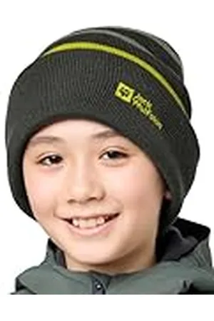 Jack Wolfskin Stripy Knit Beanie K, Boina niños Unisex,