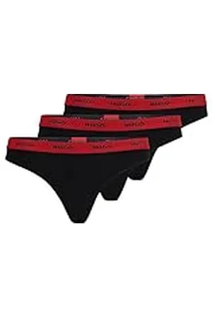 HUGO BOSS Triplet Thong Stripe Tanga, , XS (Pack de 3) para Mujer