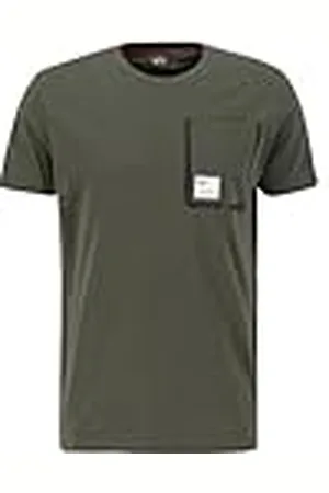 Alpha Industries Camiseta de Bolsillo Label para Hombre