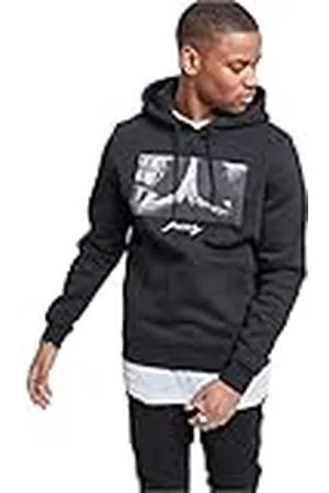 Mister Tee Sudadera con capucha, manga larga, de hombre, con estampación delantera, gorro con cordón, bolsillo delantero, de moda urbana, distintos colores, tallas XS - 5XL