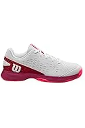 Wilson Rush Pro Jr L, Sneaker, White/Beet Red/Diva Pink, 36 2/3 EU