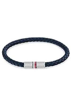 Tommy Hilfiger Jewelry Pulsera de Cuero Trenzado para Hombre Color Azul Marino - 2790460