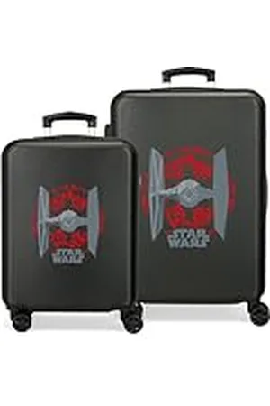 STAR WARS Juego de Maletas Negro 55/70 cms Rígida ABS Cierre TSA Integrado 119L 6,8 kgs 4 Ruedas Dobles Equipaje Mano