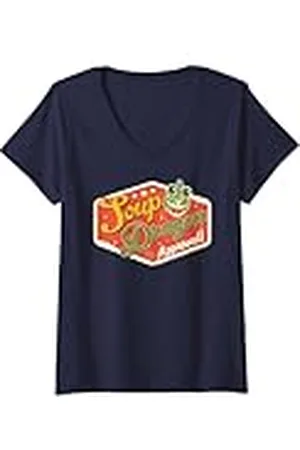 Clangers Mujer Soup Dragon aprobado! Retro Camiseta Cuello V