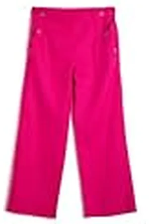 Koton Pantalones Linen Trousers Wide Leg Elastic Waistband Pockets, Calzoncillos niñas