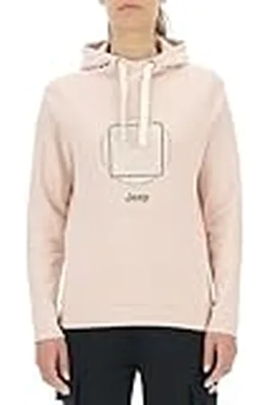 Jeep O102918-P558 J Sudadera Mujer con Capucha Bolsillo Delantero - Anillos Árboles Estampado Grande J23W Mujer XS