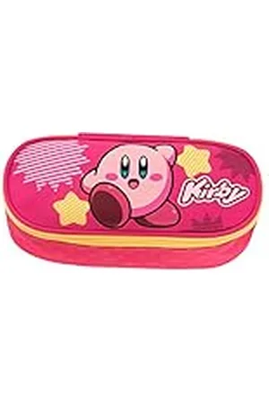 FRANCO COSIMO PANINI KIRBY – Estuche escolar ovalado organizado, con divisores interiores y trabillas elásticas porta papelería – Estuche portalápices para niño y niña ideal para medianos y primarios, 22 x 7 x 9,5 cm