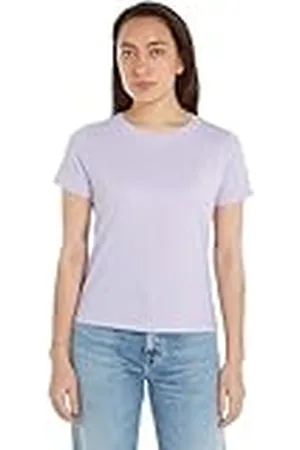 Tommy Hilfiger Tjw Soft Jersey Tee Dw0dw14616 Camisetas de Punto de Manga Corta, , XL Mujer