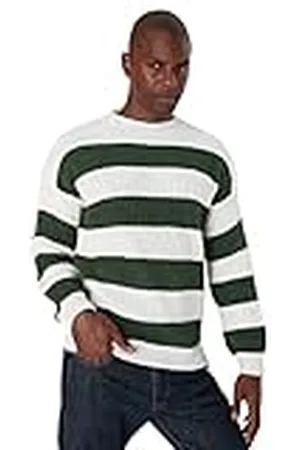 Trendyol Suéter Regular con Cuello Redondo y Bloque de Color Sudadera, , L para Hombre