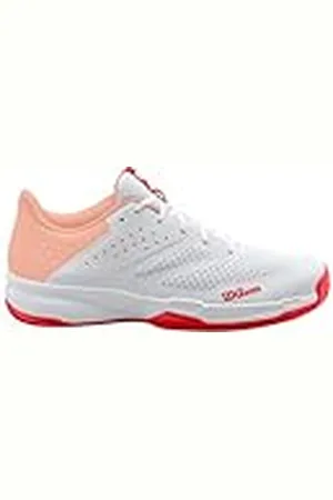 Wilson Kaos Stroke 2.0, Tennis Shoe Mujer, White/Peach Parfait/Infrared, 43 1/3 EU