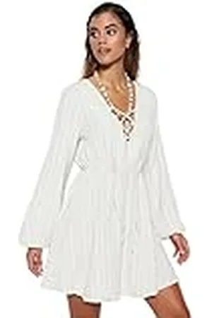 Trendyol Mujer Vestido Corto de Punto de Ajuste Regular, , 38