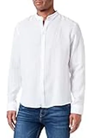 Casual Friday Anton LS CC Linen-Camiseta Camisa, , L para Hombre