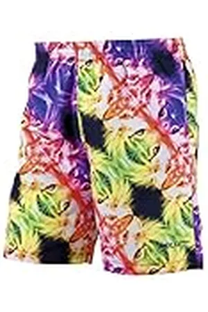 Beco Magical Mystery Trip-Pantalones Cortos para Hombre Bañador, Lunares Negro/Multicolor, S
