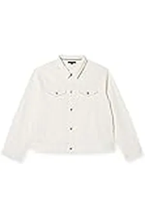 Tommy Hilfiger Hombre Cazadora Vaquera Corta, Blanco (Gale White), L