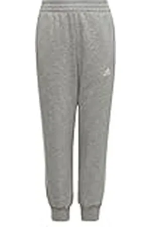adidas Unisex niños Essential 3-Stripes Pants, Medium Grey Heather/White, 3-4 Years