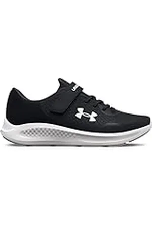 Under Armour UA BPS Pursuit 3 AC Deportivas para niño, zapatillas de deporte ligeras y transpirables, color negro/negro/blanco