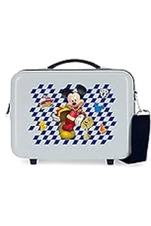 Disney Mickey Good Mood Neceser Adaptable con Bandolera Azul 29x21x15 cms Rígido ABS 9,14L