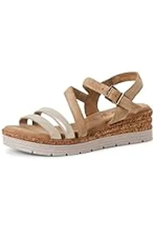 QS by s.Oliver Damen 5-28702-44, Sandalias con cuña Mujer, , 41 EU