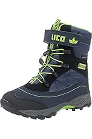 LICO Unisex Niños Sundsvall Vs Botas de nieve, Azul (Marine/Schwarz/Lemon Marine/Schwarz/Lemon), 33 EU