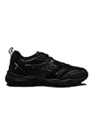 Calvin Klein Chunky Sole Sneaker Hombre Retro Tennis Low Lace de Ante, Negro (Triple Black), 45
